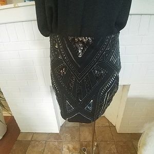 Express Sequin Skirt